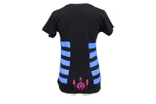 画像をギャラリービューアに読み込む, 極美品 CHROME HEARTS クロムハーツ 半袖Ｔシャツ サイズS FOTI フォティ スカル プリント コットン ブラック ブルー ピンク 中古 4c065828