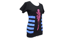 画像をギャラリービューアに読み込む, 極美品 CHROME HEARTS クロムハーツ 半袖Ｔシャツ サイズS FOTI フォティ スカル プリント コットン ブラック ブルー ピンク 中古 4c065828