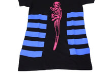 画像をギャラリービューアに読み込む, 極美品 CHROME HEARTS クロムハーツ 半袖Ｔシャツ サイズS FOTI フォティ スカル プリント コットン ブラック ブルー ピンク 中古 4c065828