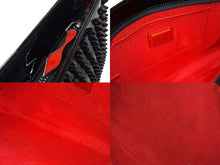 画像をギャラリービューアに読み込む, Christian Louboutin クリスチャンルブタン 2WAYバッグ クラッチ ショルダーバッグ エナメル ブラック 美品 中古 66483