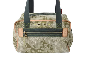 LOUIS VUITTON ルイヴィトン 08AW モノグラム カモフラージュ ジャスミン ハンドバッグ M95772 カーキ 村上隆 デニム ゴールド金具 美品 中古 66485