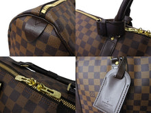 Load image into Gallery viewer, LOUIS VUITTON ルイヴィトン ダミエ キーポル50 ボストンバッグ N41427 コーティングキャンバス ブラウン 美品 中古 66490