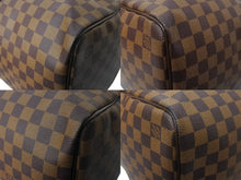 Load image into Gallery viewer, LOUIS VUITTON ルイヴィトン ダミエ キーポル50 ボストンバッグ N41427 コーティングキャンバス ブラウン 美品 中古 66490