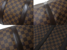 Load image into Gallery viewer, LOUIS VUITTON ルイヴィトン ダミエ キーポル50 ボストンバッグ N41427 コーティングキャンバス ブラウン 美品 中古 66490