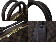 Load image into Gallery viewer, 極美品 LOUIS VUITTON ルイヴィトン キーポル50 ボストンバッグ N41427 ダミエキャンバス レザー ブラウン 中古 66491