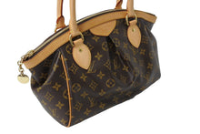 画像をギャラリービューアに読み込む, 極美品 LOUIS VUITTON ルイヴィトン ティヴォリPM ハンドバッグ M40143 モノグラム PVC レザー ブラウン ゴールド金具 中古 66499