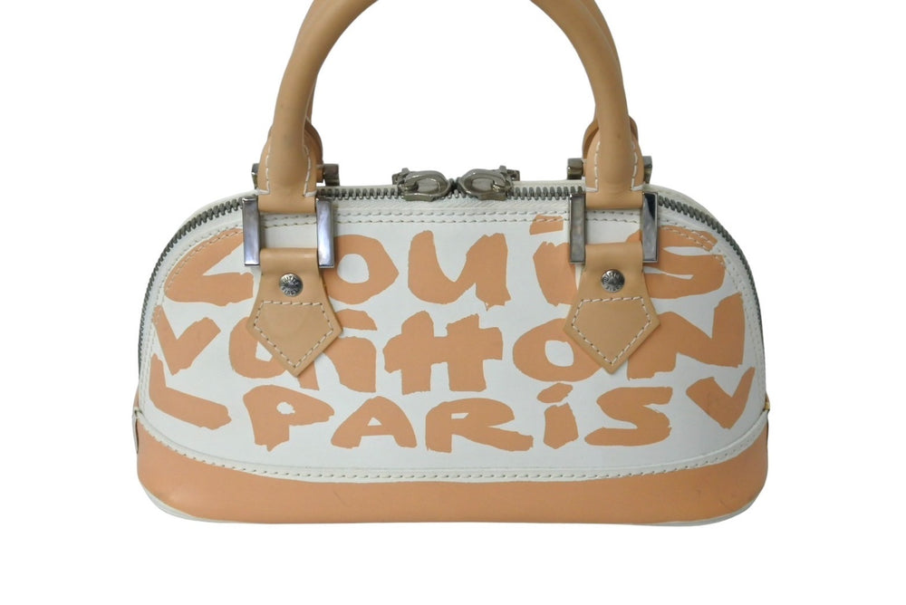 LOUIS VUITTON Handbag Monogram Graffiti Alma PM Oriental Beige M92178 Good Condition Used 66502