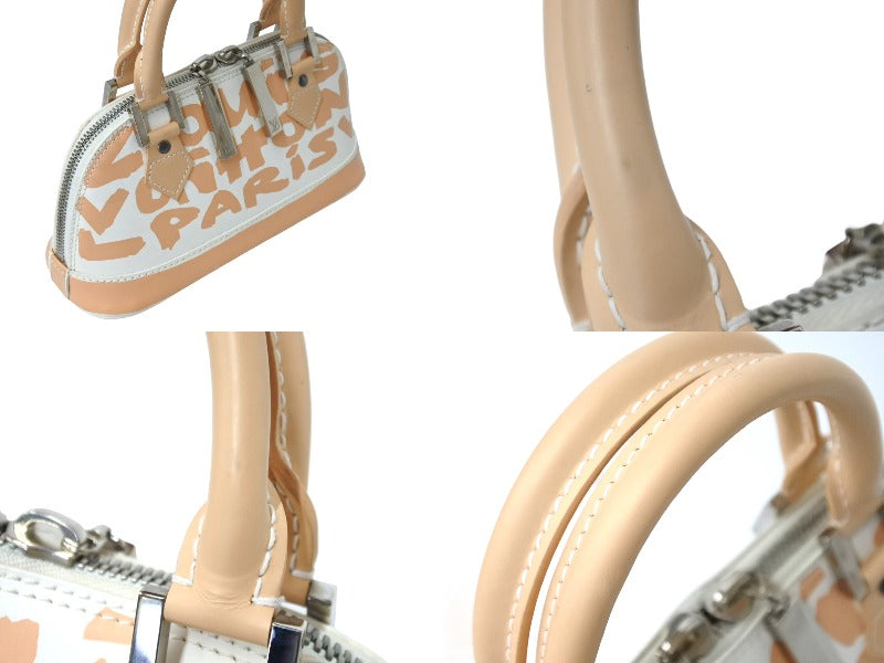 LOUIS VUITTON Handbag Monogram Graffiti Alma PM Oriental Beige M92178 Good Condition Used 66502
