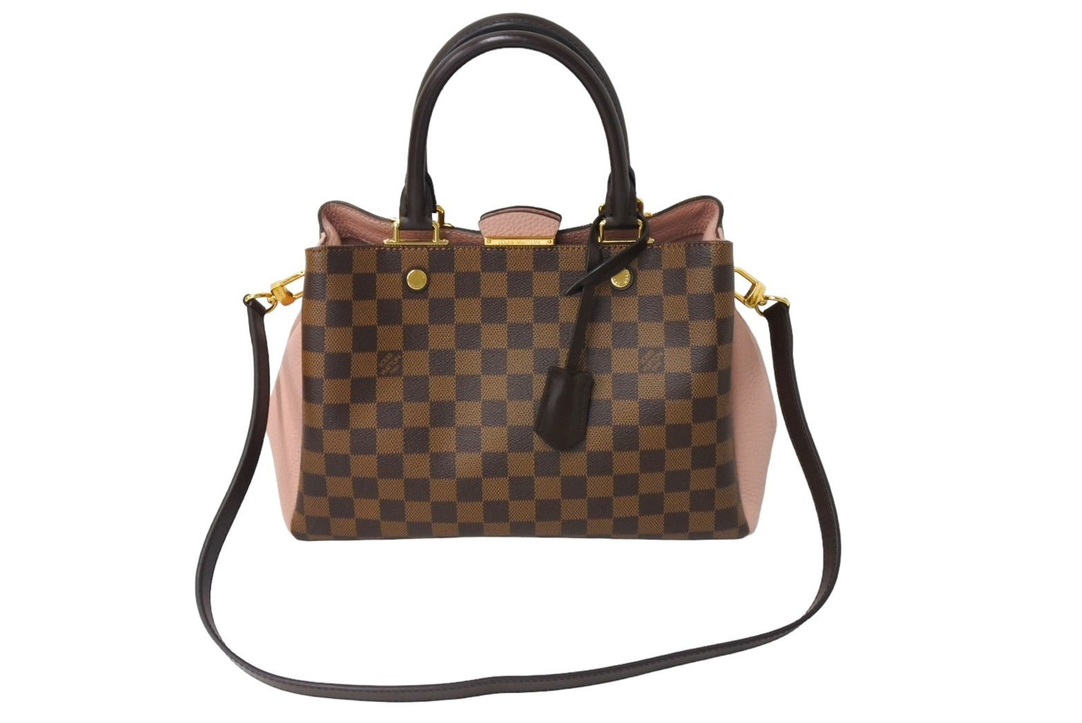 LOUIS VUITTON ルイヴィトン ブリタニー N41674 ハンドバッグ 2WAY ゴールド金具 ダミエキャンバス ブラウン ピンク 美品  中古 66508 – Casanova Vintage