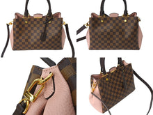 Load image into Gallery viewer, LOUIS VUITTON ルイヴィトン ブリタニー N41674 ハンドバッグ 2WAY ゴールド金具 ダミエキャンバス ブラウン ピンク 美品 中古 66508