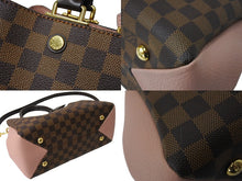 Load image into Gallery viewer, LOUIS VUITTON ルイヴィトン ブリタニー N41674 ハンドバッグ 2WAY ゴールド金具 ダミエキャンバス ブラウン ピンク 美品 中古 66508