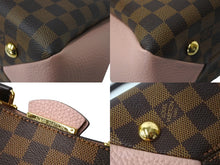 Load image into Gallery viewer, LOUIS VUITTON ルイヴィトン ブリタニー N41674 ハンドバッグ 2WAY ゴールド金具 ダミエキャンバス ブラウン ピンク 美品 中古 66508