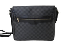 画像をギャラリービューアに読み込む, LOUIS VUITTON ルイヴィトン ダニエルMM ショルダーバッグ N58029 ダミエグラフィット ブラック シルバー金具 美品 中古 66509