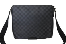 画像をギャラリービューアに読み込む, LOUIS VUITTON ルイヴィトン ダニエルMM ショルダーバッグ N58029 ダミエグラフィット ブラック シルバー金具 美品 中古 66509