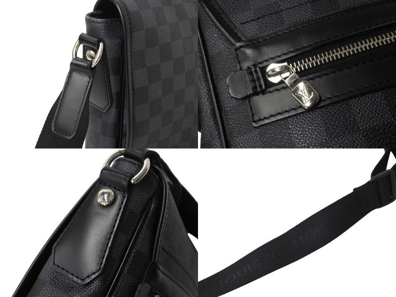 LOUIS VUITTON ルイヴィトン ダニエルMM ショルダーバッグ N58029 ダミエグラフィット ブラック シルバー金具 美品 中古  66509 – Casanova Vintage