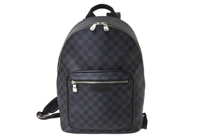 極美品 LOUIS VUITTON ルイヴィトン グラフィット ジョッシュ リュック バックパック ブラック N40365 シルバー金具 中古 66511