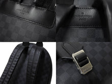 Load image into Gallery viewer, 極美品 LOUIS VUITTON ルイヴィトン グラフィット ジョッシュ リュック バックパック ブラック N40365 シルバー金具 中古 66511