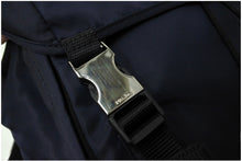 画像をギャラリービューアに読み込む, 極美品 PRADA プラダ リュック バックパック 2VZ062 トライアングルロゴ ナイロン ネイビー シルバー金具 中古 66513