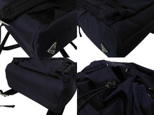 画像をギャラリービューアに読み込む, 極美品 PRADA プラダ リュック バックパック 2VZ062 トライアングルロゴ ナイロン ネイビー シルバー金具 中古 66513