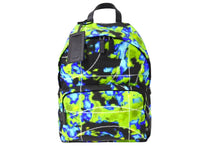 画像をギャラリービューアに読み込む, 新品同様 PRADA プラダ リュック デイパック バックパック レーダー ブラック グリーン 2VZ066 シルバー金具 中古 66514