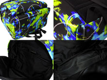 画像をギャラリービューアに読み込む, 新品同様 PRADA プラダ リュック デイパック バックパック レーダー ブラック グリーン 2VZ066 シルバー金具 中古 66514