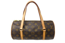 Load image into Gallery viewer, 極美品 LOUIS VUITTON ルイヴィトン パピヨン26 ハンドバッグ M51366 モノグラム PVC レザー ブラウン ゴールド金具 中古 66518
