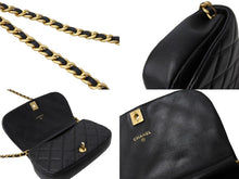 画像をギャラリービューアに読み込む, 極美品 CHANEL シャネル マトラッセ チェーンショルダーバッグ 31番台 ラムスキン ブラック マッドゴールド金具 中古 66520