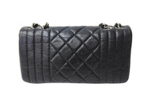 Load image into Gallery viewer, CHANEL シャネル マドモアゼル パンチング ショルダーバッグ ココマーク 11番台 ラムスキン ブラック シルバー金具 美品 中古 66522