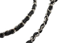 Load image into Gallery viewer, CHANEL シャネル マドモアゼル パンチング ショルダーバッグ ココマーク 11番台 ラムスキン ブラック シルバー金具 美品 中古 66522