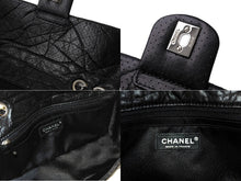 Load image into Gallery viewer, CHANEL シャネル マドモアゼル パンチング ショルダーバッグ ココマーク 11番台 ラムスキン ブラック シルバー金具 美品 中古 66522