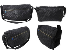 Load image into Gallery viewer, CHANEL シャネル コココクーン ショルダーバッグ 13番台 ココマーク ナイロン レザー ブラック シルバー金具 美品 中古 66529