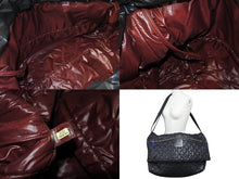 Load image into Gallery viewer, CHANEL シャネル コココクーン ショルダーバッグ 13番台 ココマーク ナイロン レザー ブラック シルバー金具 美品 中古 66529
