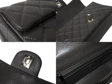 Load image into Gallery viewer, 極美品 CHANEL シャネル ショルダーバッグ ミニマトラッセ ソフトキャビア チェーンショルダー 17番台 17cm グレー シルバー金具 中古 66530