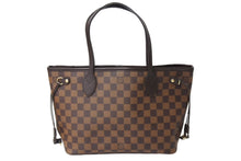 画像をギャラリービューアに読み込む, LOUIS VUITTON ルイ ヴィトン ネヴァーフルPM トートバッグ N51109 ダミエ エベヌ キャンバス ブラウン 美品 中古 66531
