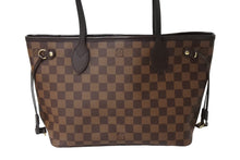 画像をギャラリービューアに読み込む, LOUIS VUITTON ルイ ヴィトン ネヴァーフルPM トートバッグ N51109 ダミエ エベヌ キャンバス ブラウン 美品 中古 66531