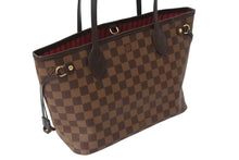 画像をギャラリービューアに読み込む, LOUIS VUITTON ルイ ヴィトン ネヴァーフルPM トートバッグ N51109 ダミエ エベヌ キャンバス ブラウン 美品 中古 66531