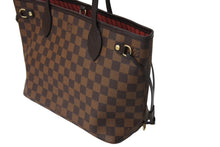 画像をギャラリービューアに読み込む, LOUIS VUITTON ルイ ヴィトン ネヴァーフルPM トートバッグ N51109 ダミエ エベヌ キャンバス ブラウン 美品 中古 66531