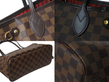 画像をギャラリービューアに読み込む, LOUIS VUITTON ルイ ヴィトン ネヴァーフルPM トートバッグ N51109 ダミエ エベヌ キャンバス ブラウン 美品 中古 66531