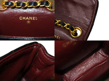 Load image into Gallery viewer, 極美品 CHANEL シャネル CC ミニ ミニ マトラッセ バッグチャーム チェーン ベルト ブラック ゴールド ラムスキン ゴールド金具 ココマーク 小物 中古 66532