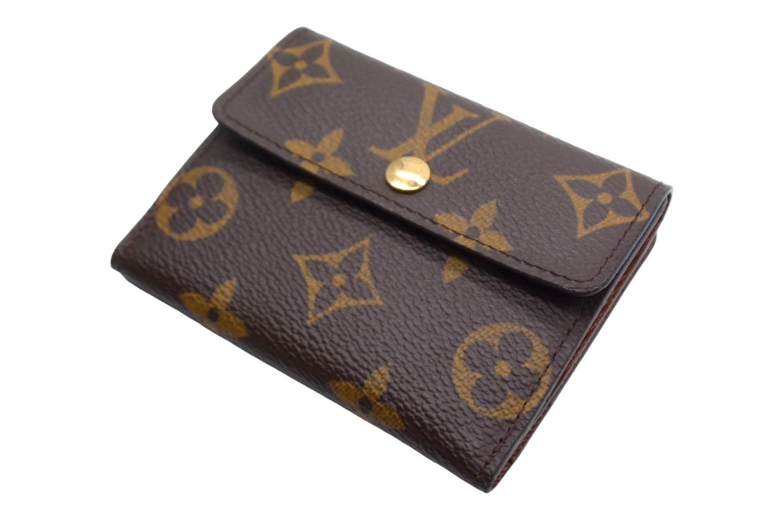 新品同様 LOUIS VUITTON ルイヴィトン ラドロー コインケース カードケース付 廃番 ブラウン モノグラム M61927 ゴールド金具  中古 66535 – Casanova Vintage