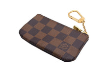 Load image into Gallery viewer, 極美品 Louis Vuitton ルイヴィトン ポシェット クレ キー コインケース N62658 ダミエキャンバス ブラウン ゴールド 中古 66538