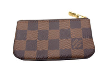 Load image into Gallery viewer, 極美品 Louis Vuitton ルイヴィトン ポシェット クレ キー コインケース N62658 ダミエキャンバス ブラウン ゴールド 中古 66538