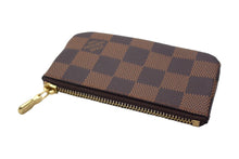 Load image into Gallery viewer, 極美品 Louis Vuitton ルイヴィトン ポシェット クレ キー コインケース N62658 ダミエキャンバス ブラウン ゴールド 中古 66538