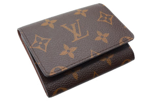 極美品 LOUIS VUITTON ルイヴィトン アンヴェロップ・カルト ドゥ ヴィジット カードケース M63801 モノグラム 中古 66539