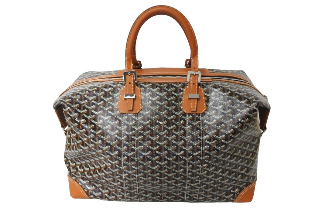 極美品 GOYARD ゴヤール ボストンバッグ バックボーイング45 ブラウン ロゴ 旅行バッグ 中古 66543