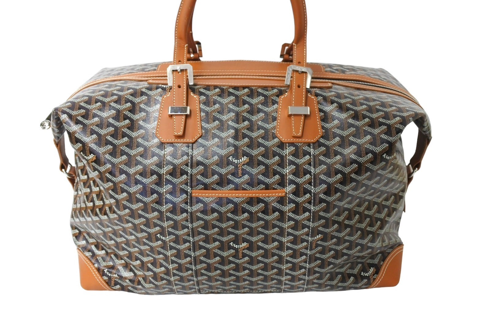 極美品 GOYARD ゴヤール ボストンバッグ バックボーイング45 ブラウン ロゴ 旅行バッグ 中古 66543 – Casanova Vintage