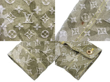画像をギャラリービューアに読み込む, LOUIS VUITTON ルイヴィトン 村上隆 カモフラ モノグラム デニムジャケット サイズ38 2008aw RW082W コットン カーキ 美品 中古 66562