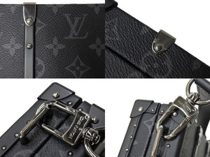 極美品 LouisVuitton ルイヴィトン ネオ ウォレット トランク ショルダーバッグ クラッチバッグ M20954 モノグラムエクリプス 中古 66567