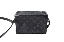 Load image into Gallery viewer, LouisVuitton ルイヴィトン モノグラム エクリプス ミニソフトトランク ショルダーバッグ M44735 ブラック 美品 中古 66571