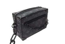 Load image into Gallery viewer, LouisVuitton ルイヴィトン モノグラム エクリプス ミニソフトトランク ショルダーバッグ M44735 ブラック 美品 中古 66571